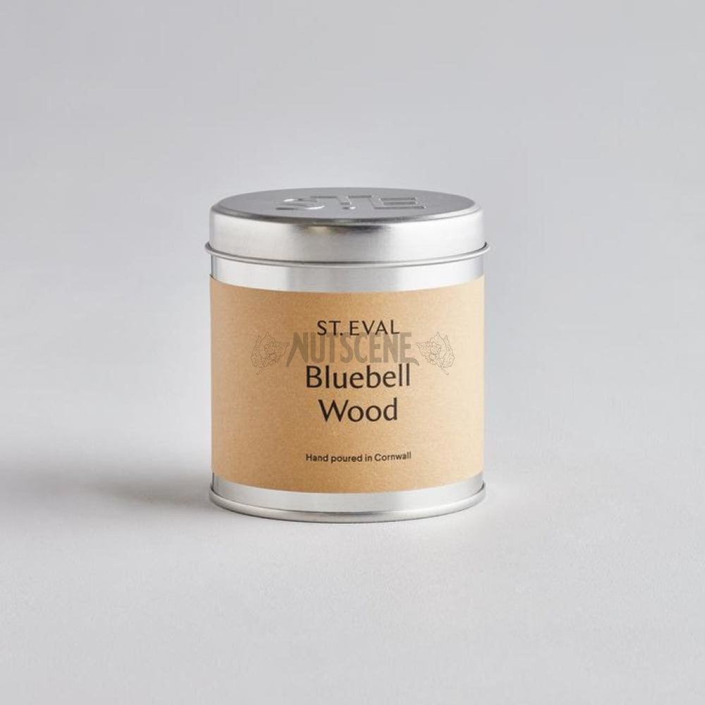 St Eval Candles In Tins - Beautiful Candles Produced The Uk 14 Scents To Choose From. Bluebell Wood