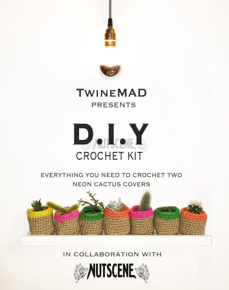 Twine Crochet Kit - Make Your Own Mini Plant Pots With Nutscene®
